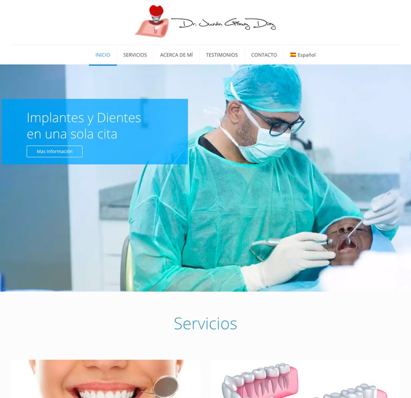 Pagina web Consultorio Dental en Santo Domingo